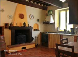 Bed & Breakfast Lucca Fora - foto 4 (Kitchen With Fireplace)